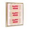 Stupell Industries Happy Hour Ticket Stubs Floating Frame By Lil' Rue
